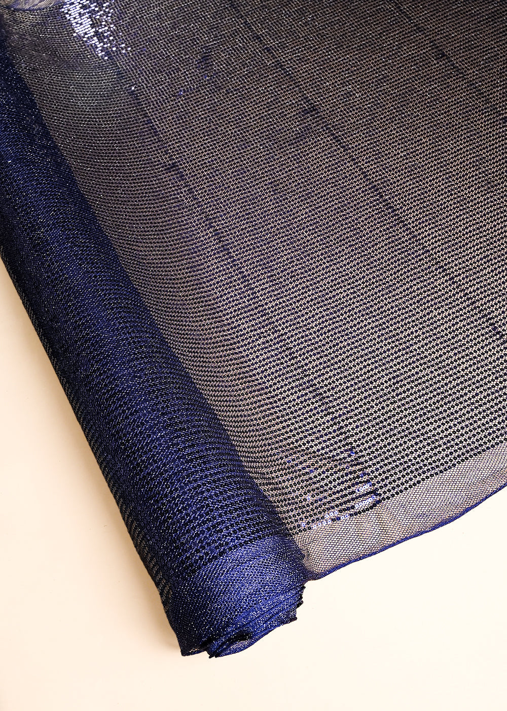 Navy Blue Exclusive Fabric With All Over Sequins Work 23621