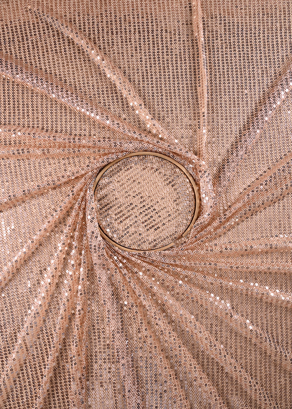 Rose Gold Exclusive Fabric With All Over Sequins Work 23622