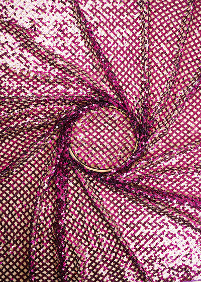 Dark Pink Exclusive Fabric With All Over Sequins Work 23627