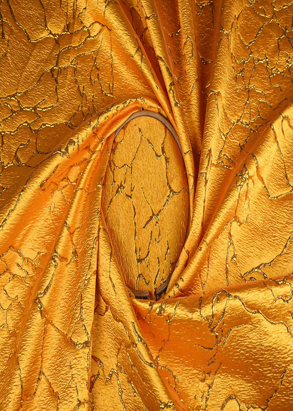 Yellow Imported Jacquard Fabric With All Over Embosed Work 24134