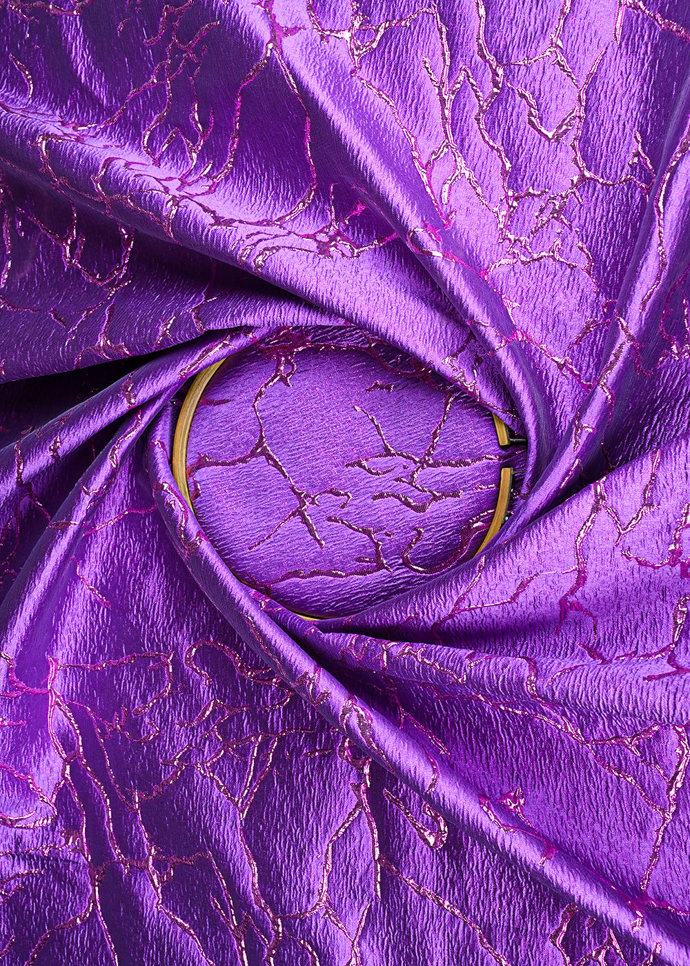 Purple Imported Jacquard Fabric With All Over Embosed Work 24135
