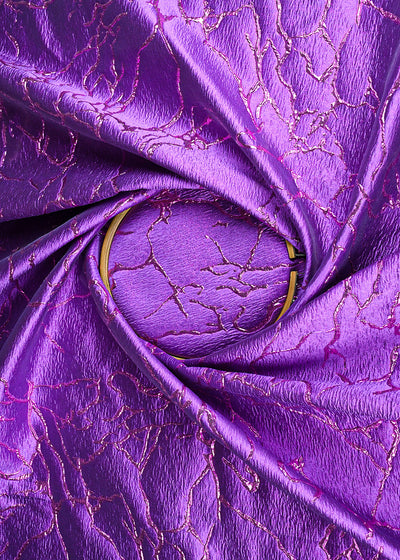 Purple Imported Jacquard Fabric With All Over Embosed Work 24135