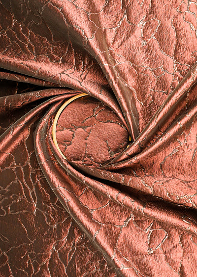 Brown Imported Jacquard Fabric With All Over Embosed Work 24136