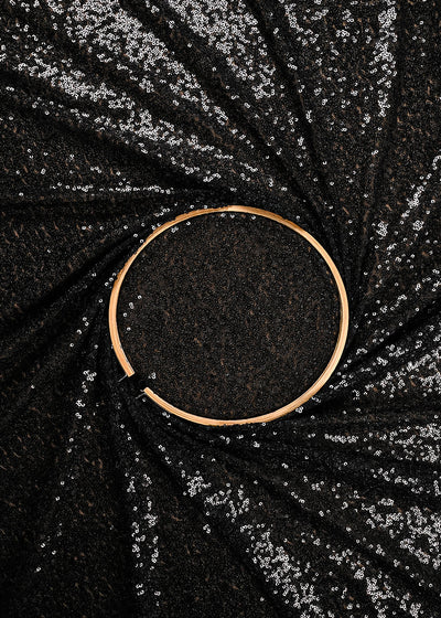 Nitibha Kaul Inspired Edition | Black Net Unstitched Fabric 24157