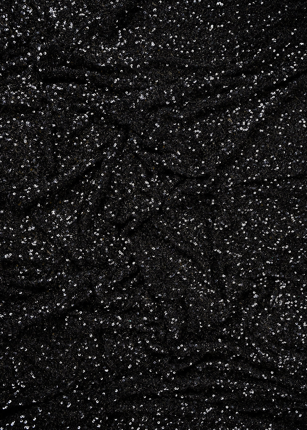 Black Imported Net Fabric With All Over Sequins Work 24174