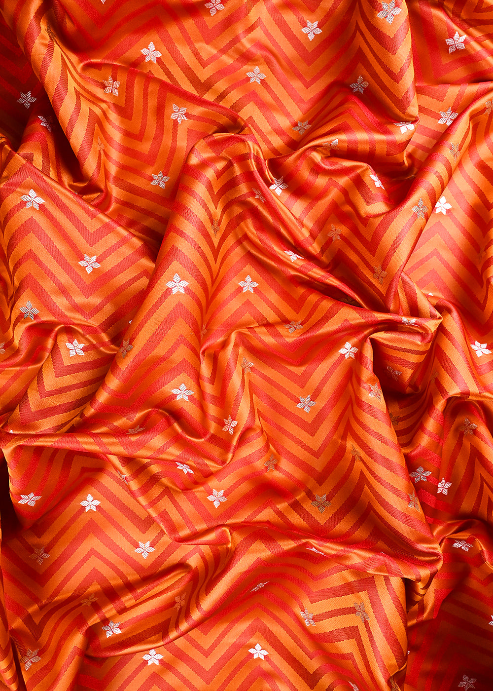 Mustard Banarasi Brocade Fabric With All Over Zari Handloom 24464