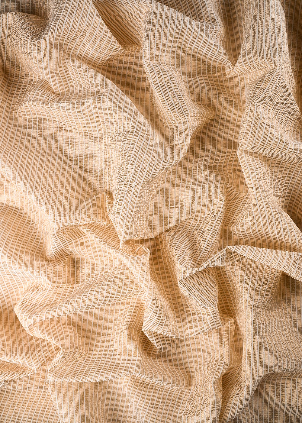 White Dyeable Chanderi Fabric With All Over Zari Handloom 24470