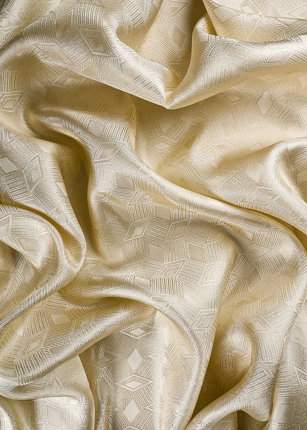Golden Dyeable Tissue Fabric With All Over Zari Handloom 25162