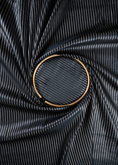 Black Banarasi Brocade Fabric With All Over Zari Handloom 25751