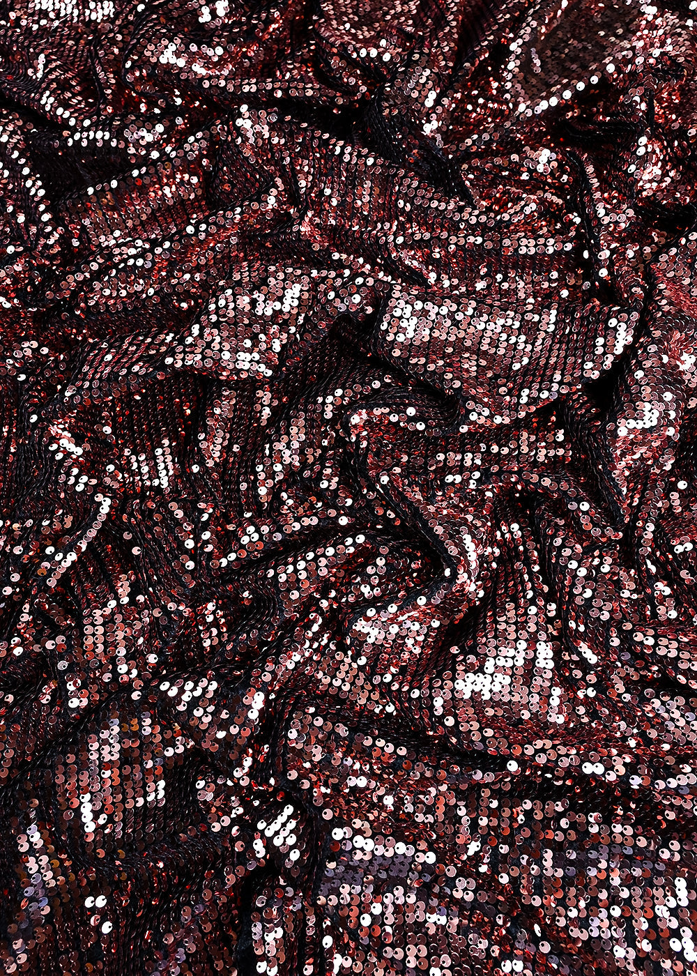 Black Velvet Fabric With All Over Sequins Work 26450