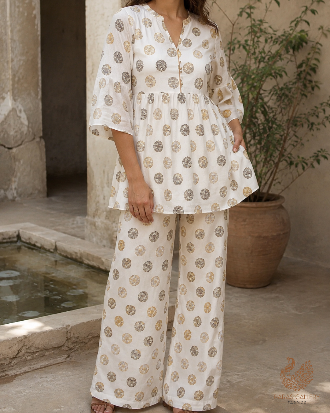 White Dyeable Dupion Silk Fabric With All Over Zari Handloom 26503