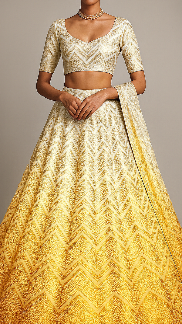 White Silk Fabric With Allover Zari Handloom 16218