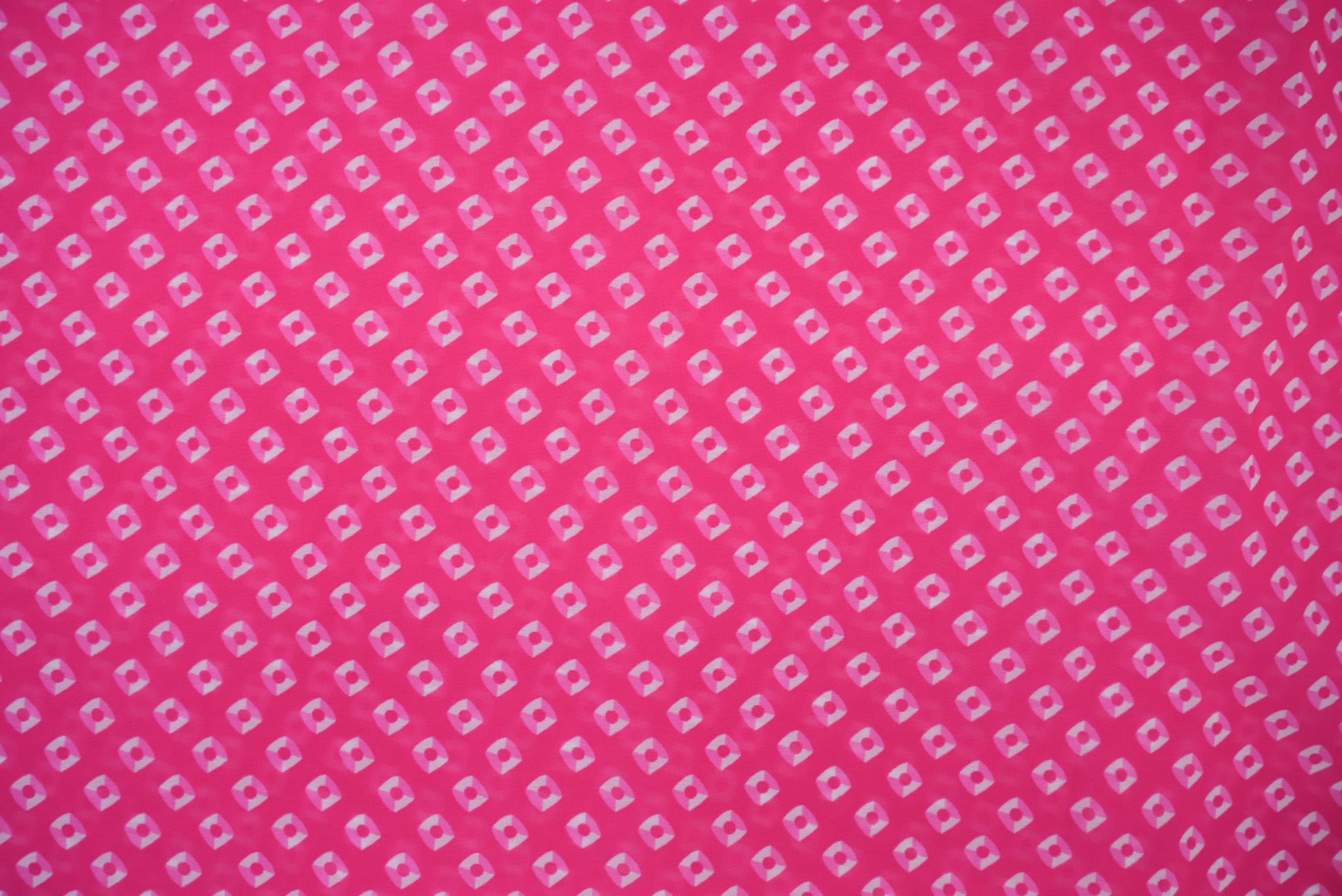 Pink Bandhini Digital Printed Fabric