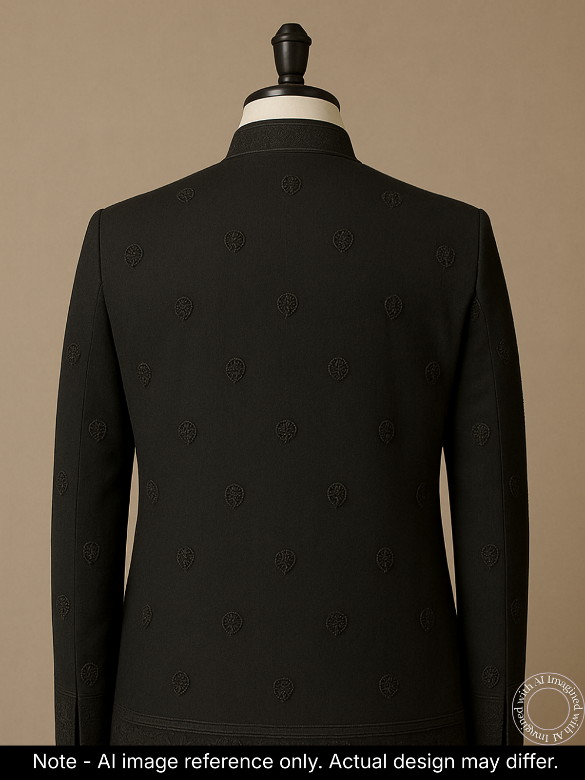 The Riwaayat – Unstitched Black Jodhpuri Jacket Fabric for Men 12105