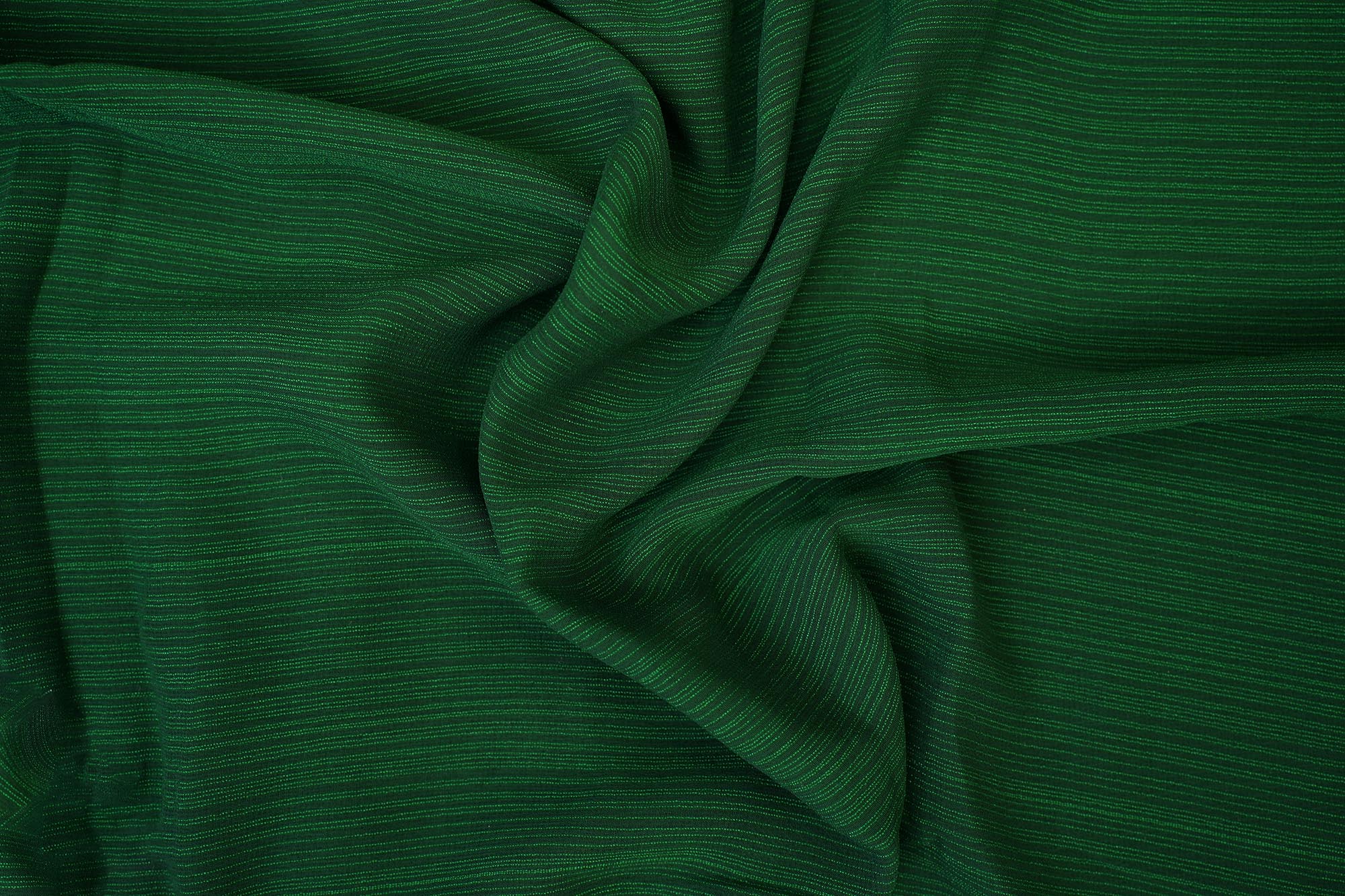 Bottle green coloured barbie chiffon fabric