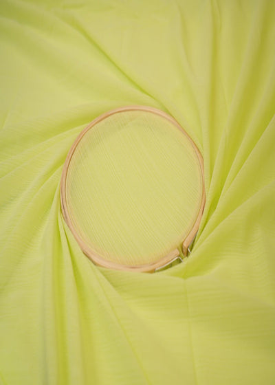 Neon Green Coloured Barbie Chiffon Fabric 5035(15)
