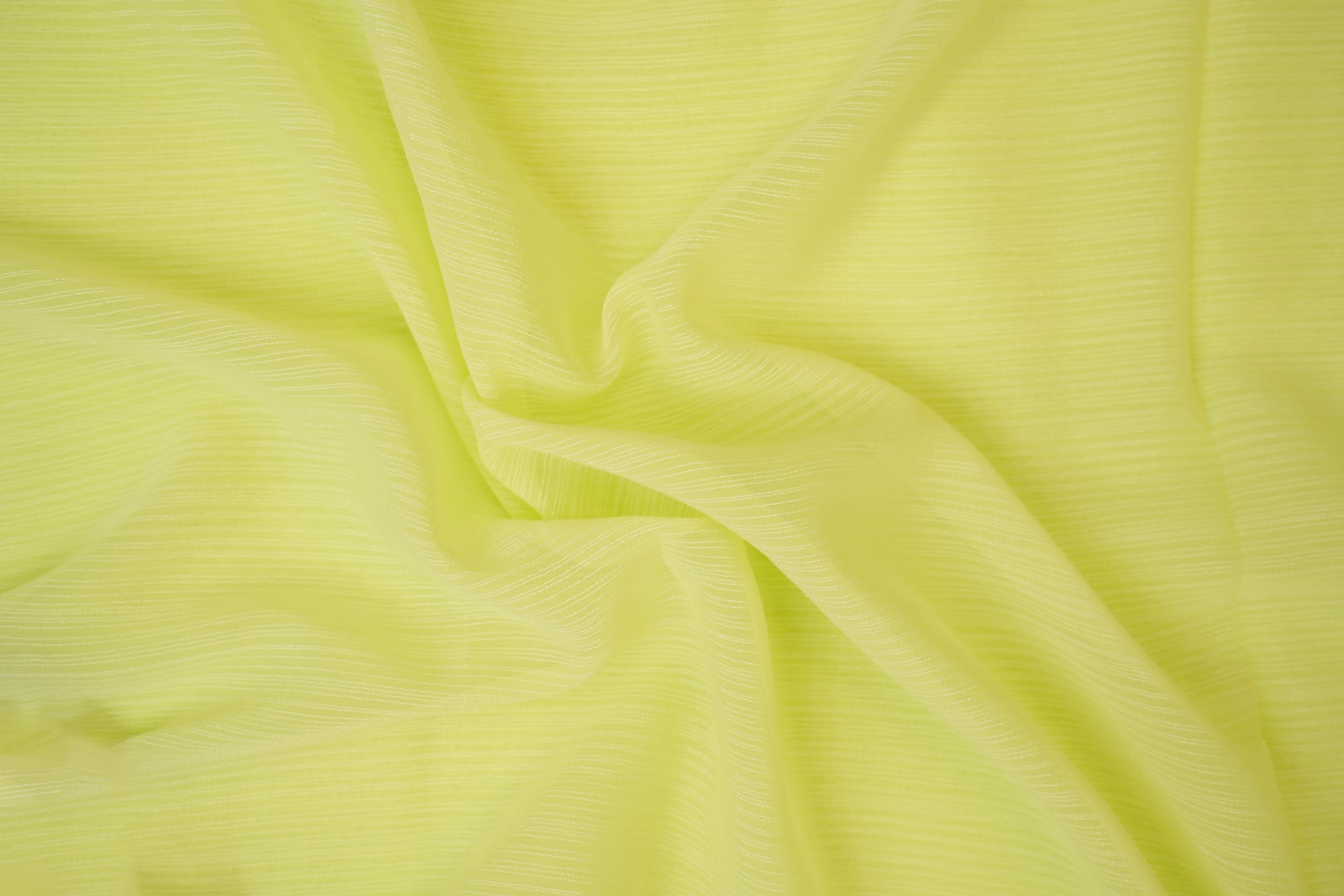 Neon green coloured barbie chiffon fabric