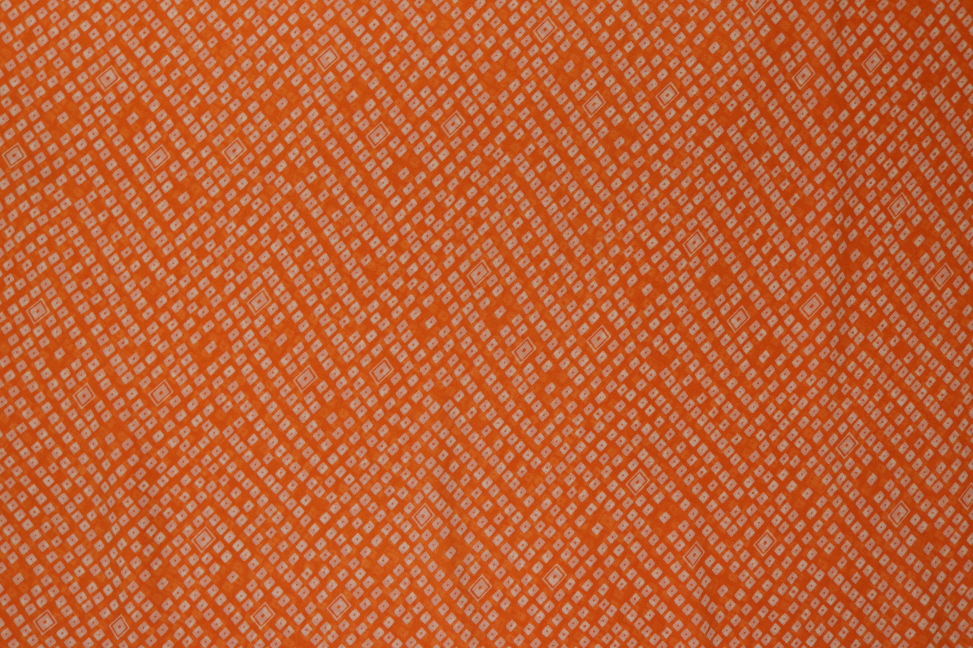 Orange Abstract Digital Printed Rayon Fabric