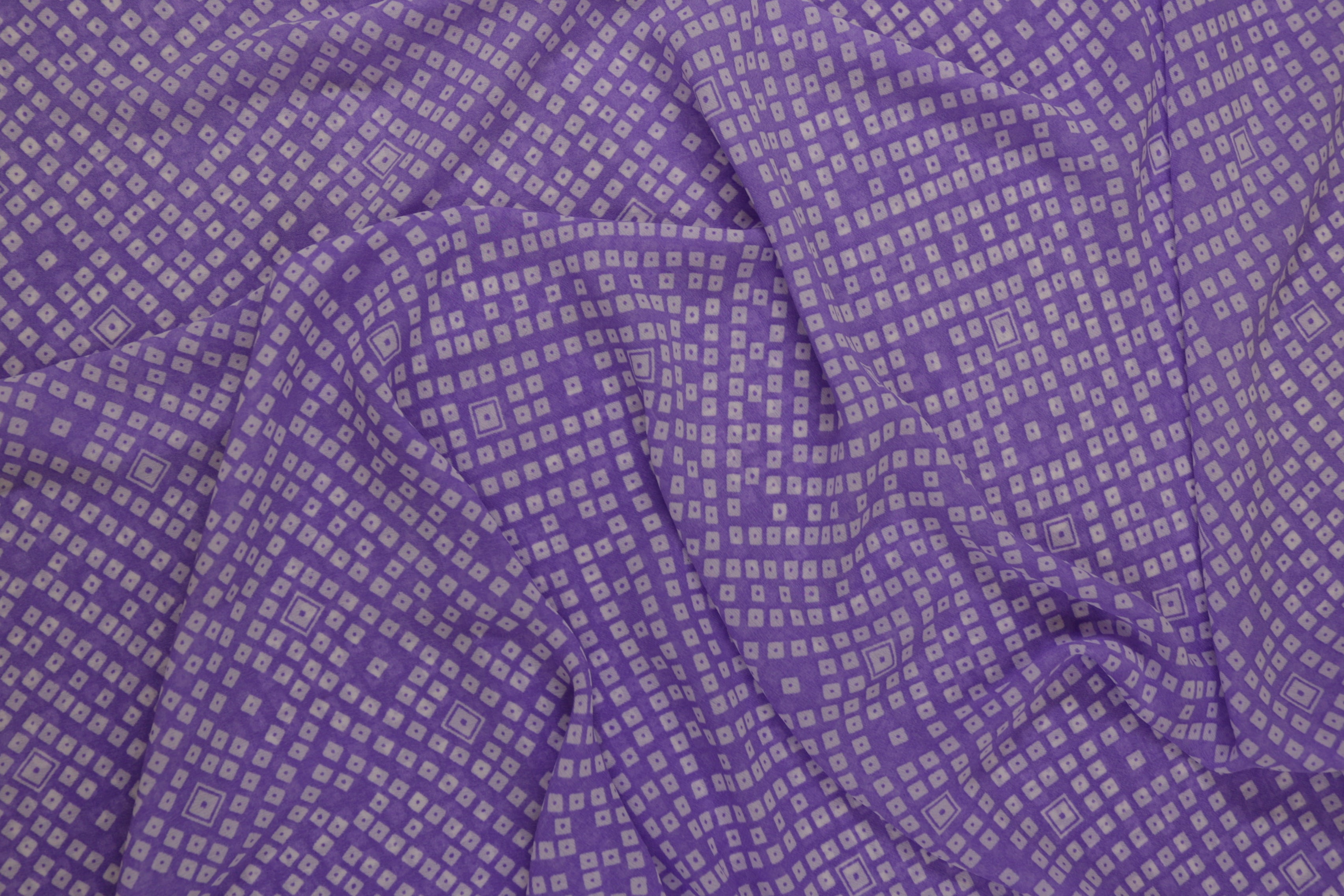 Light Purple Abstract Digital Printed Rayon Fabric