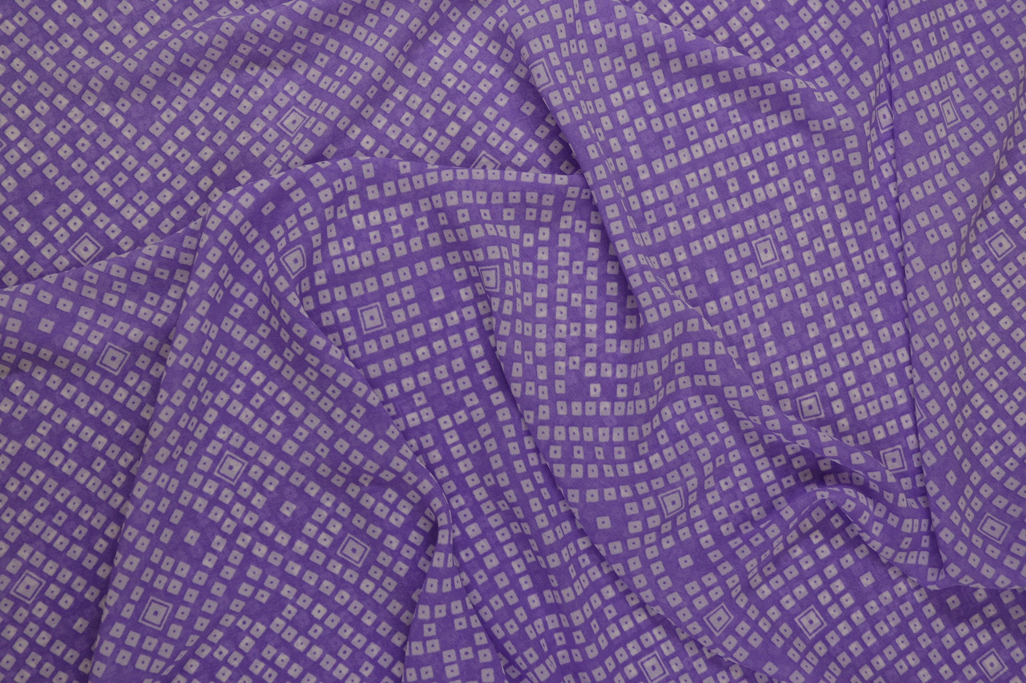 Light Purple Abstract Digital Printed Rayon Fabric