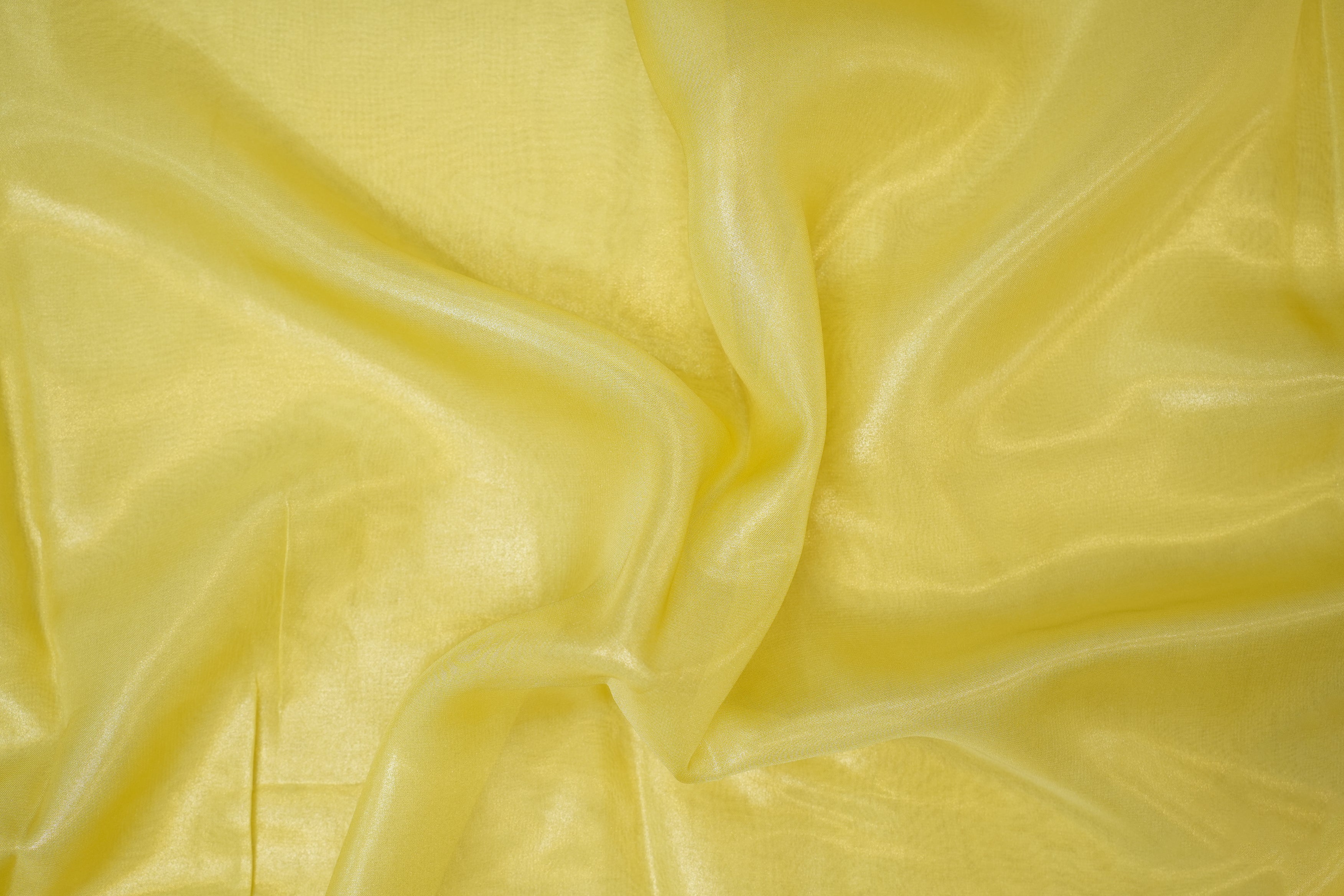 Lemon coloured glass oraganza fabric