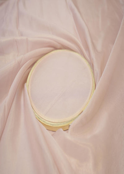 Dusty Baby Pink Coloured Glass Organza Fabric 7447(14)