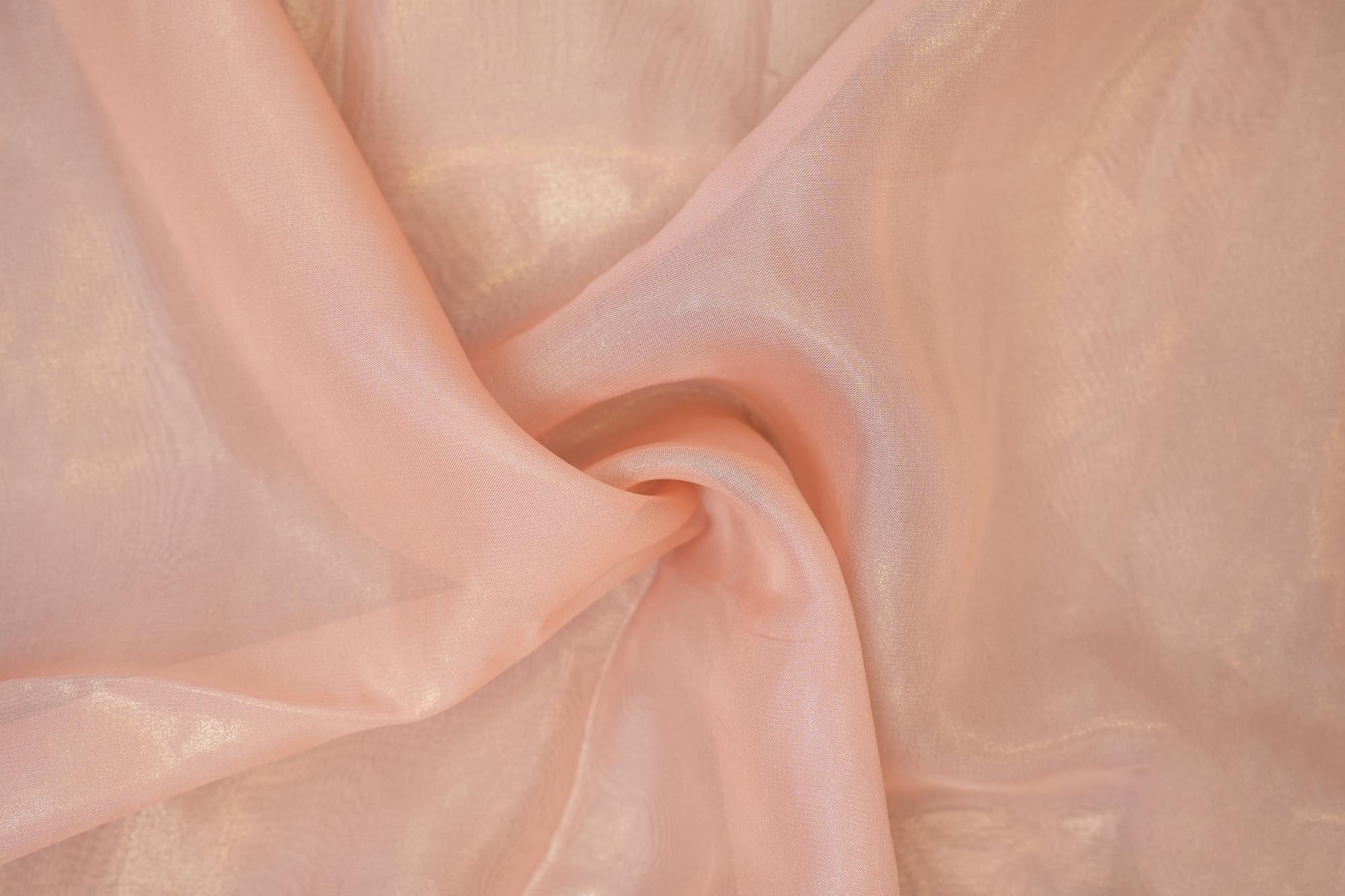 Light pink coloured glass oraganza fabric