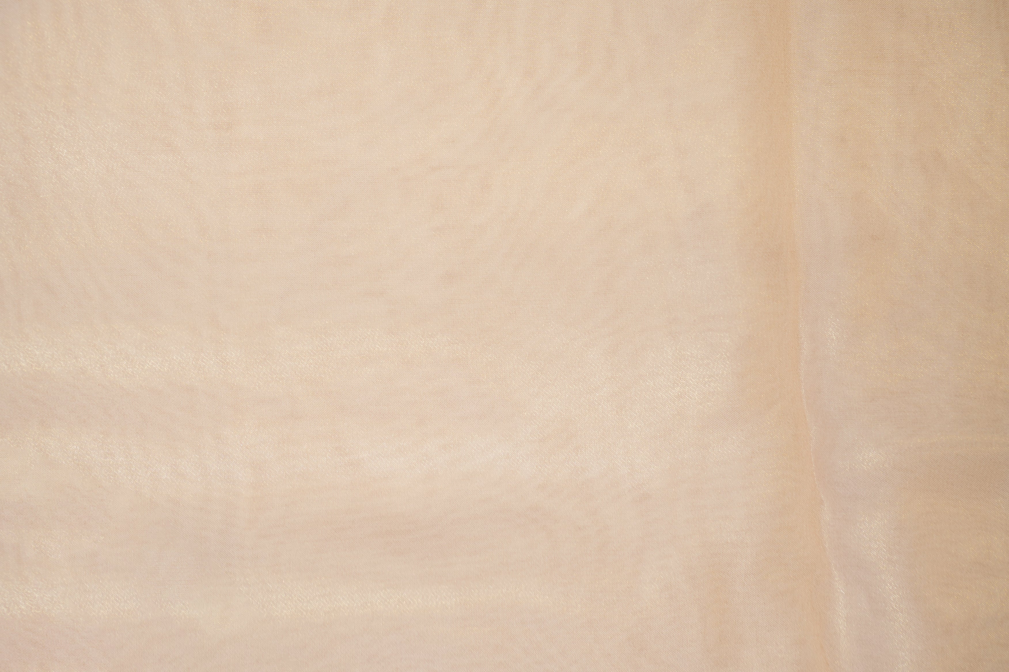 Peachy nude coloured glass oraganza fabric