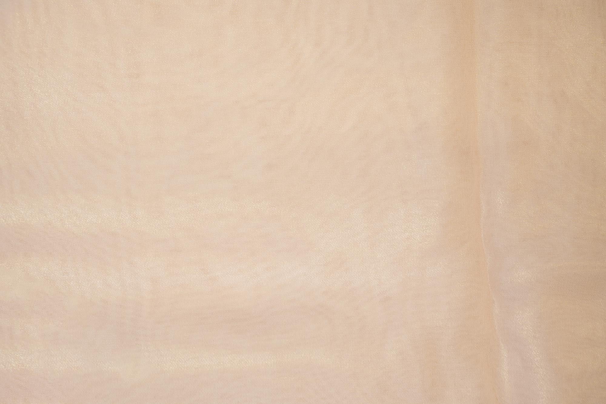 Peachy nude coloured glass oraganza fabric