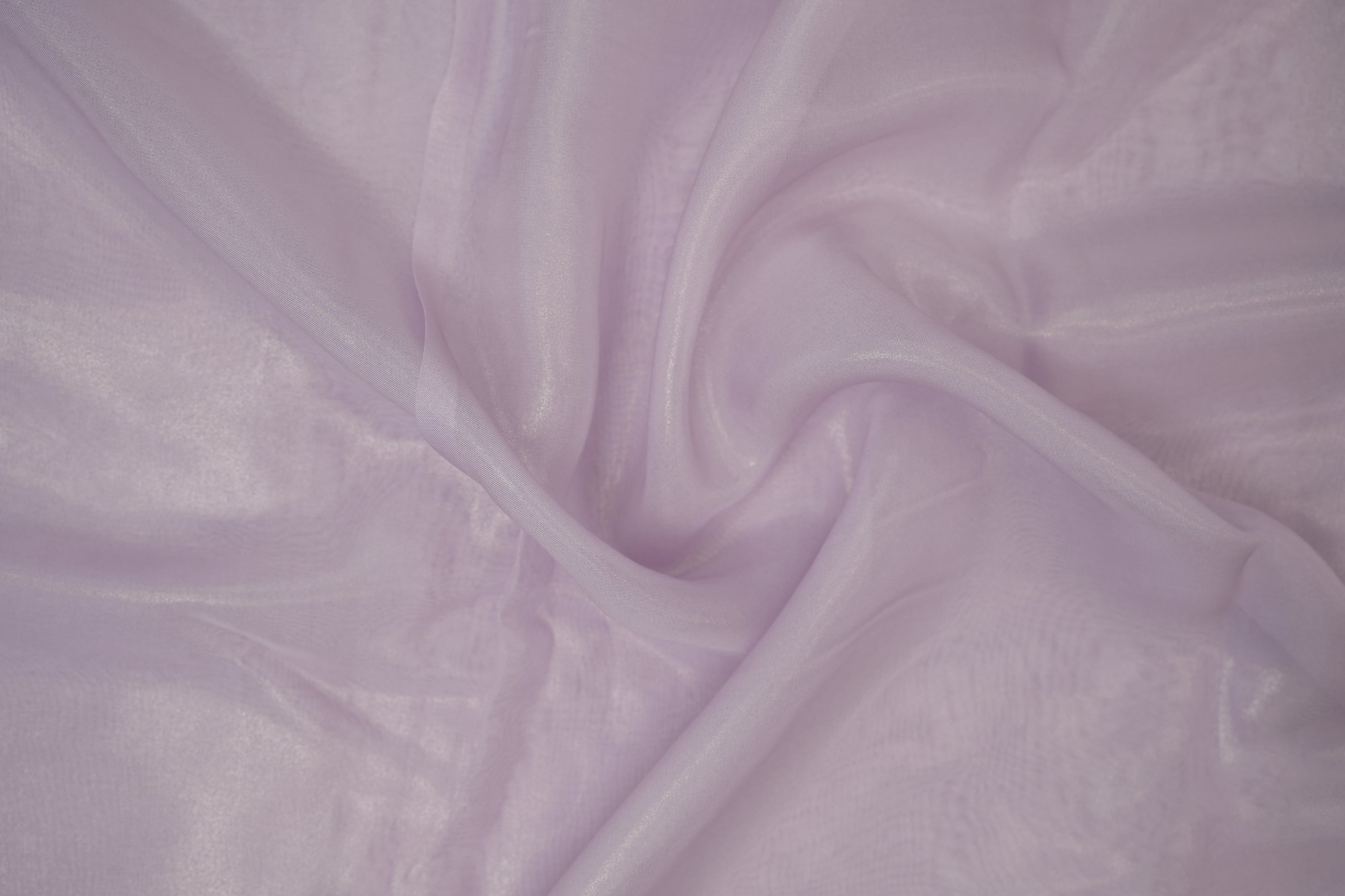 Lavender coloured glass oraganza fabric