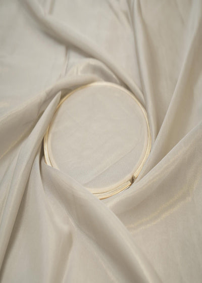 Beige Coloured Glass Organza Fabric 7447(1)