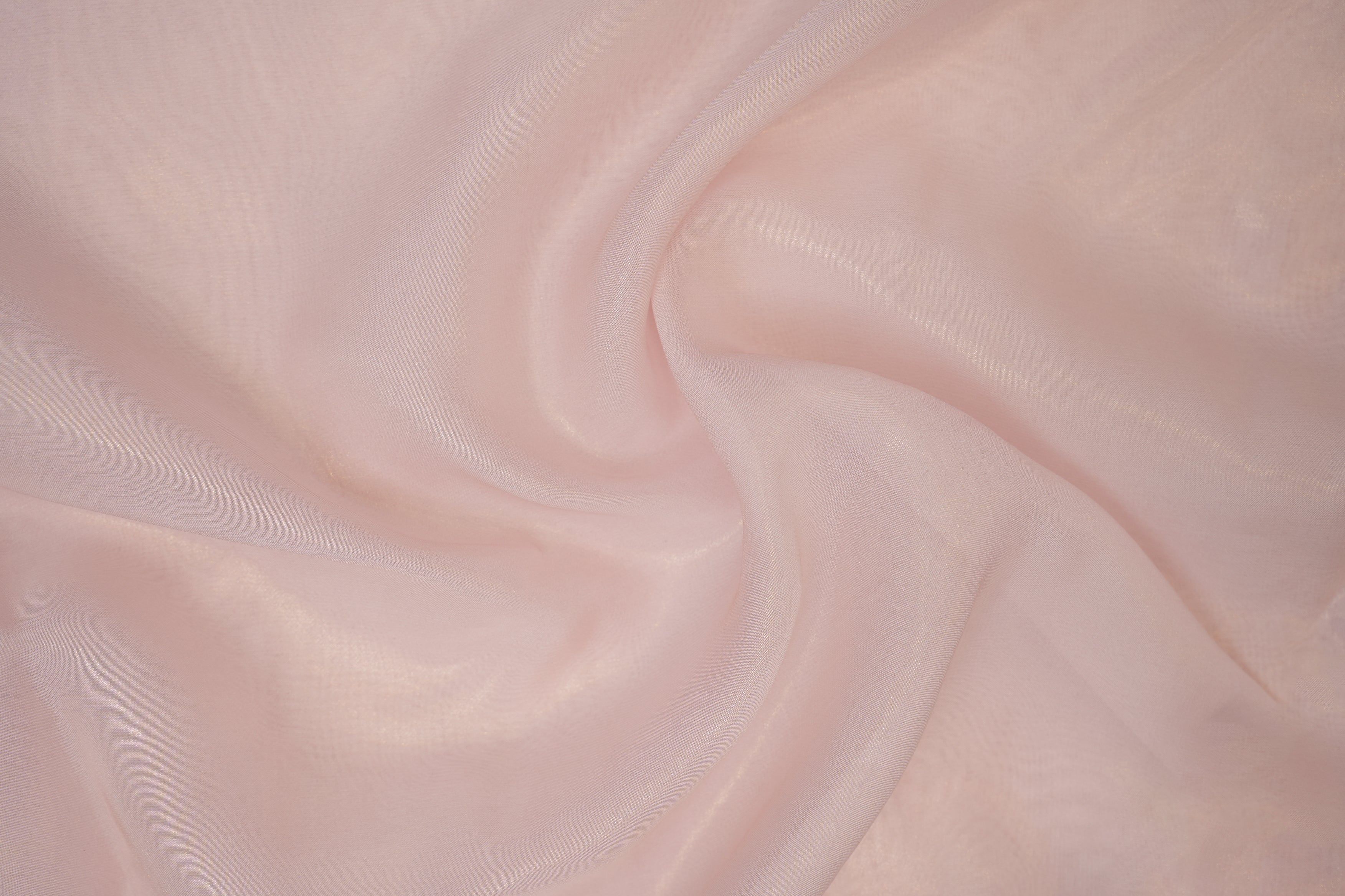 Baby pink coloured glass oraganza fabric