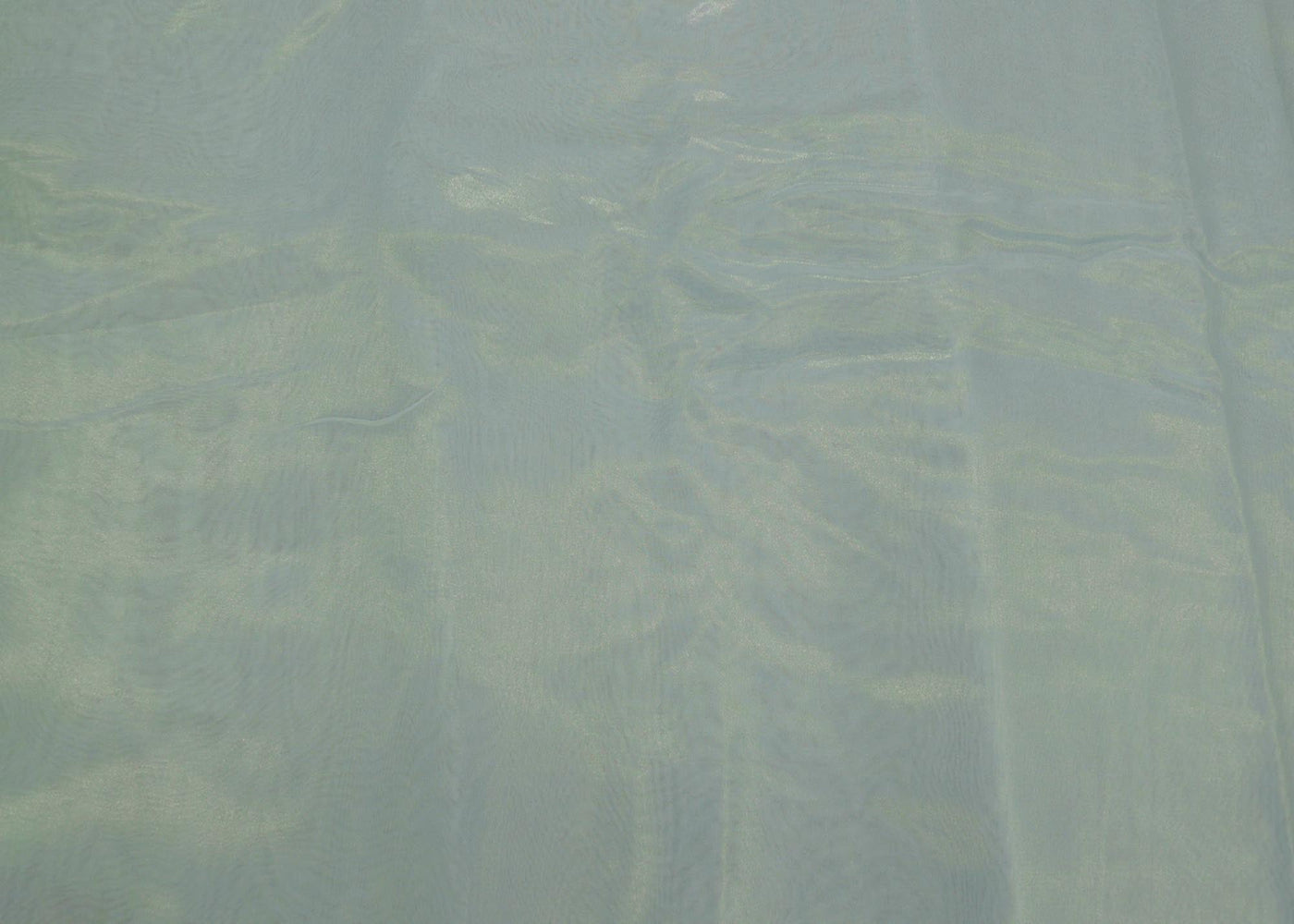 Sky blue coloured glass oraganza fabric