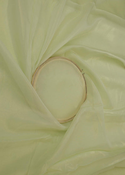 Light Mint Green Coloured Glass Organza Fabric 7447(25)-1