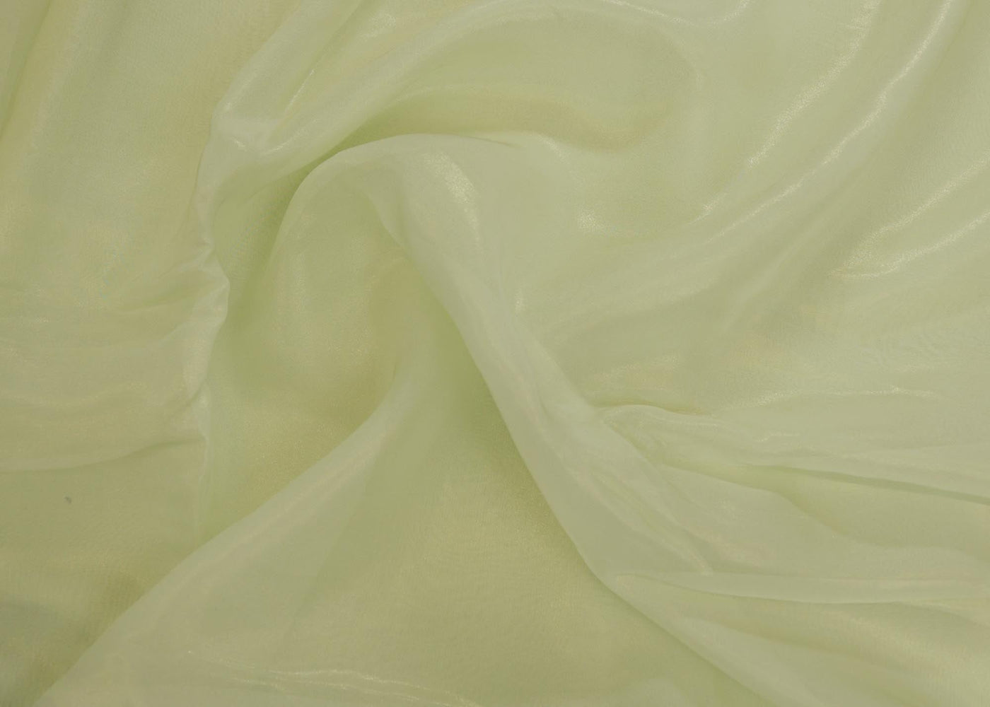 Light mint green coloured glass oraganza fabric