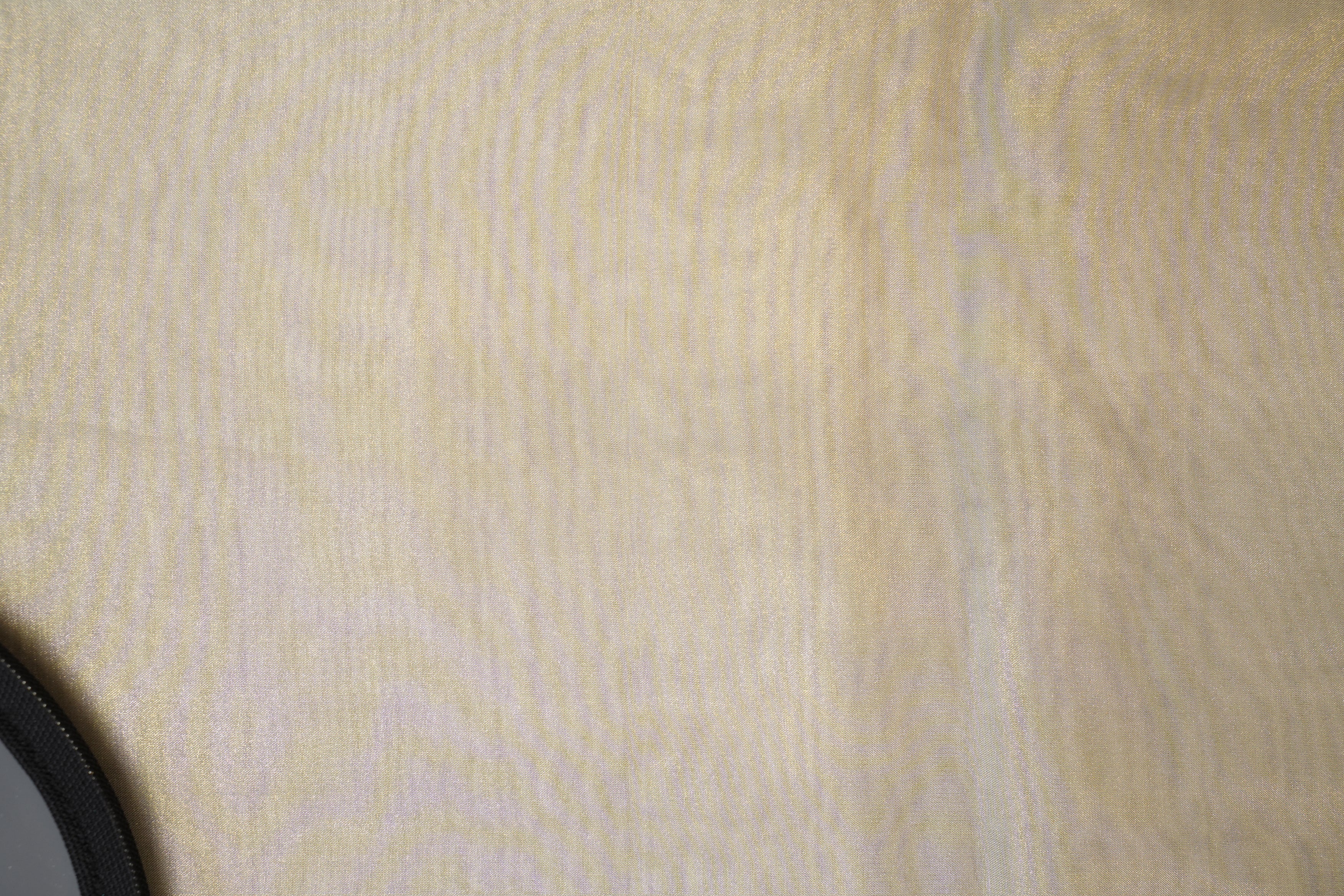 Light veg coloured glass oraganza fabric