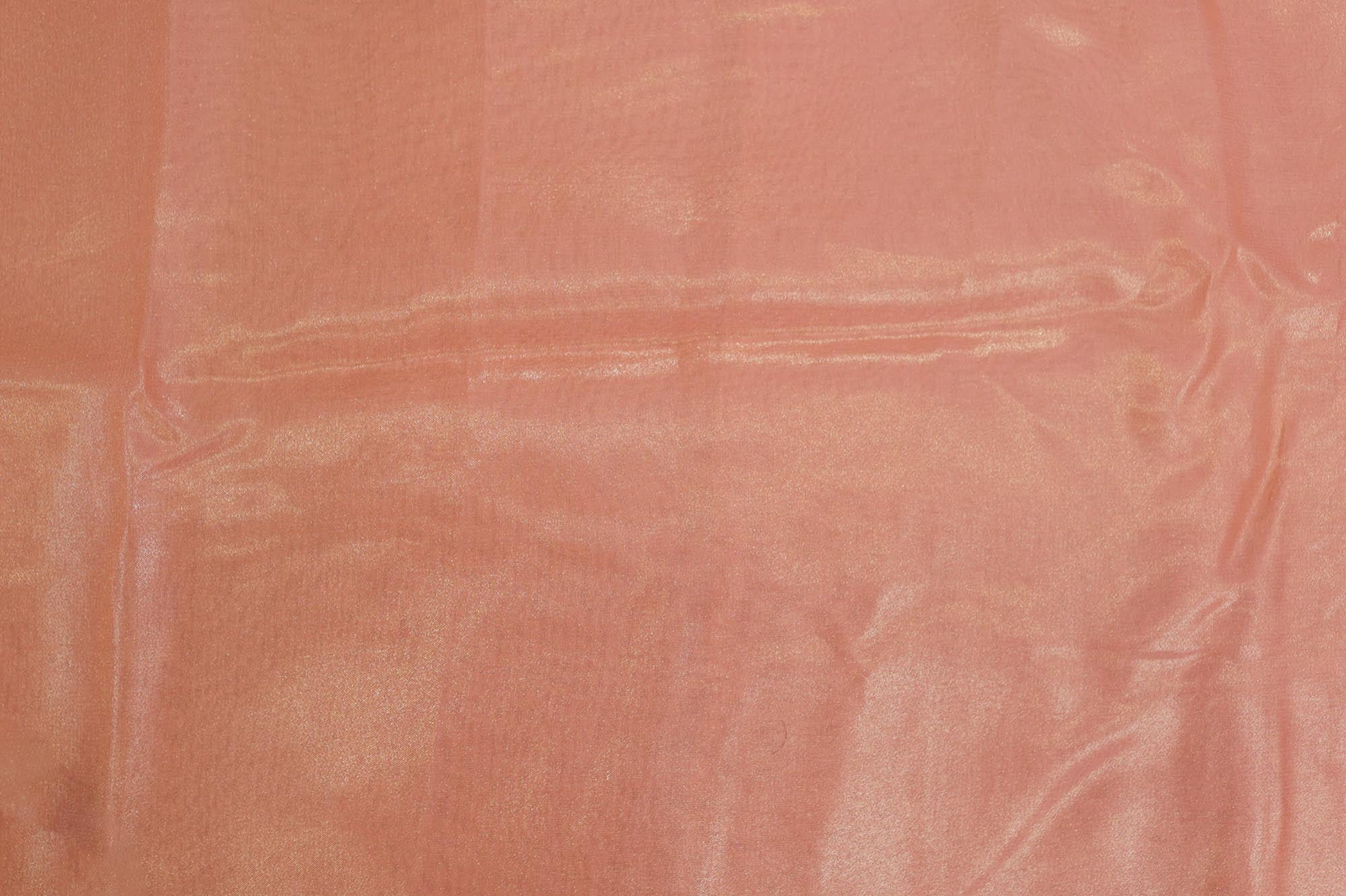 Peach Pink coloured glass oraganza fabric