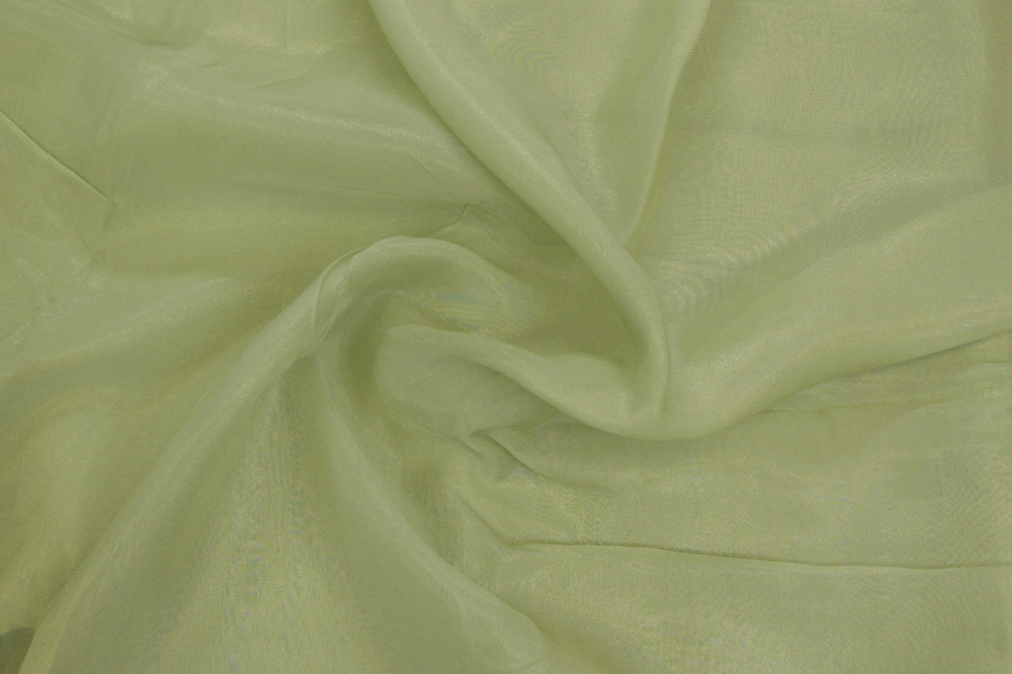 Pista green light coloured glass oraganza fabric