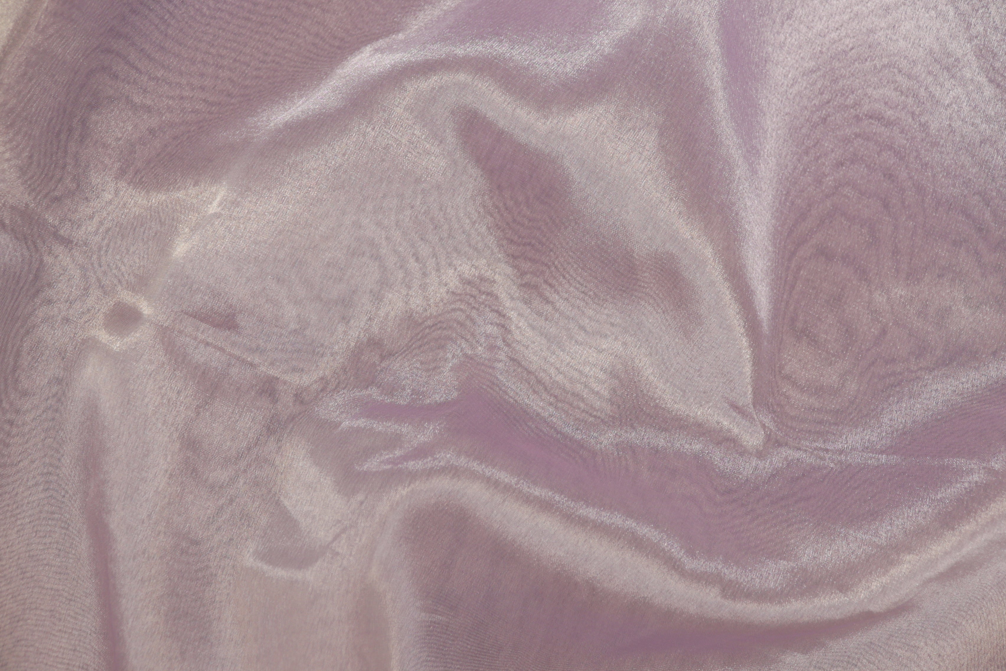 Lavender coloured tissue fabric with silver shimmer