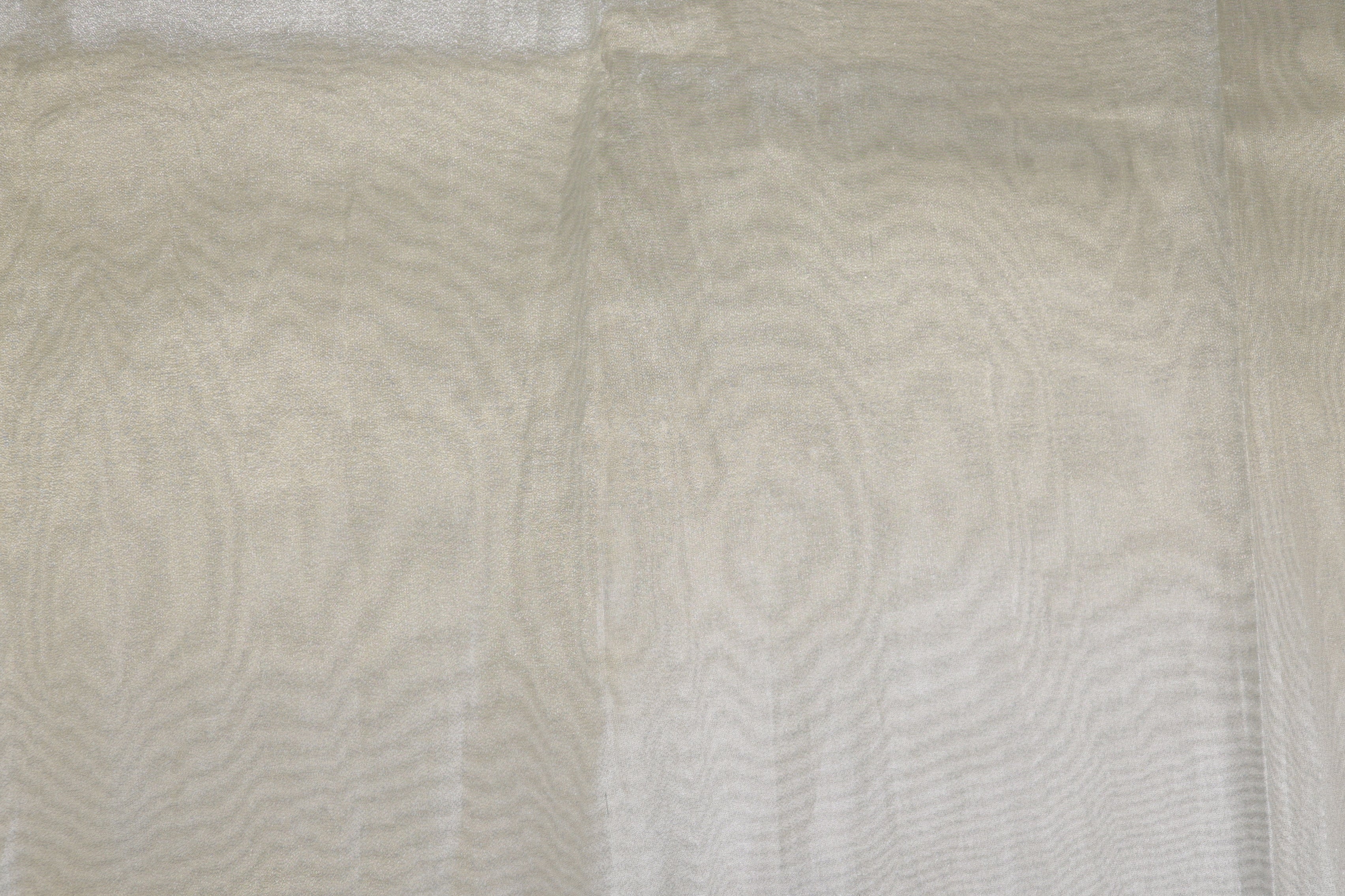 Silver coloured tissue fabric with shimmer