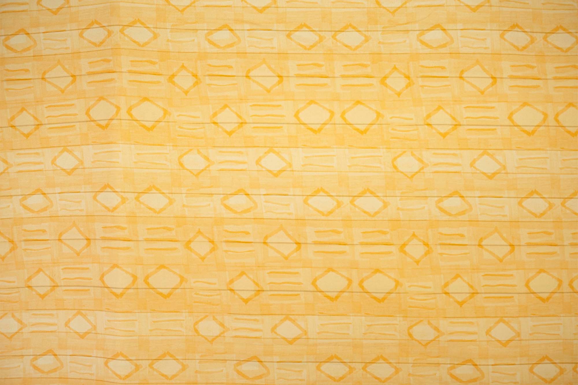 Mango Yellow Floral Digital Printed Rayon Fabric