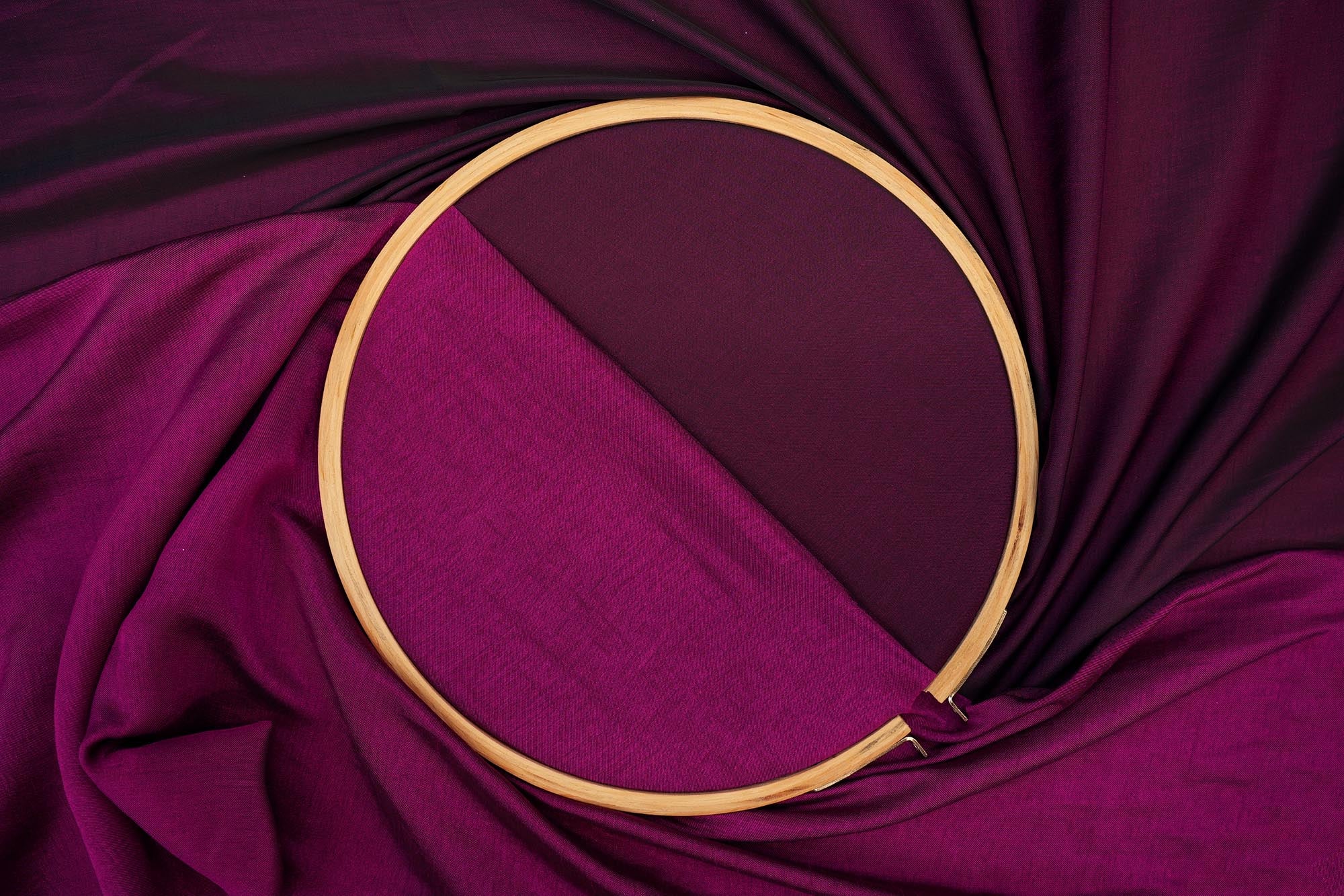 Wine coloured barfi silk fabric