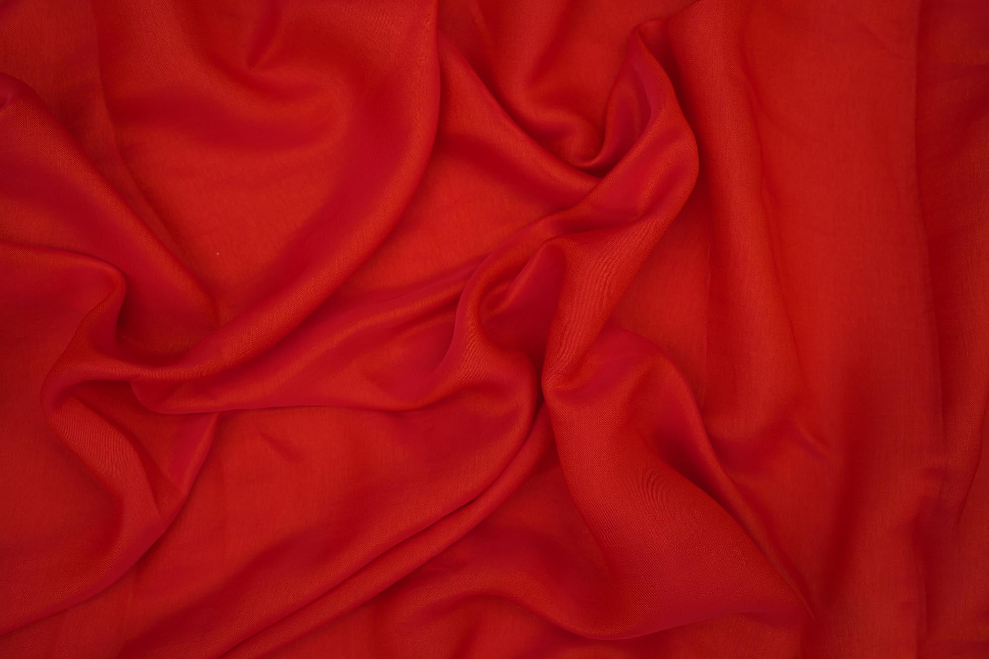 Red coloured barfi silk fabric