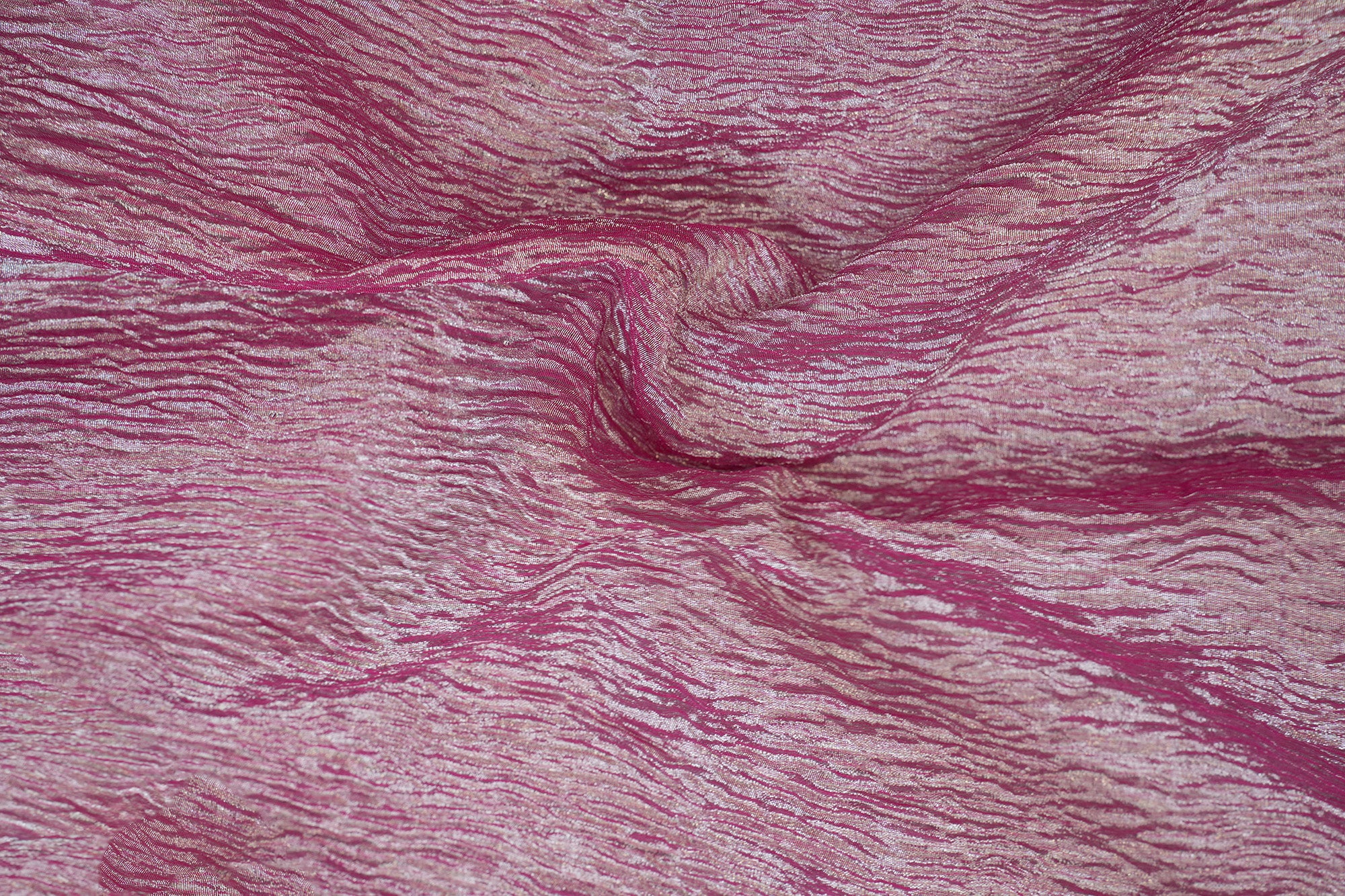 Pink crushed tissue with sliver shimmer