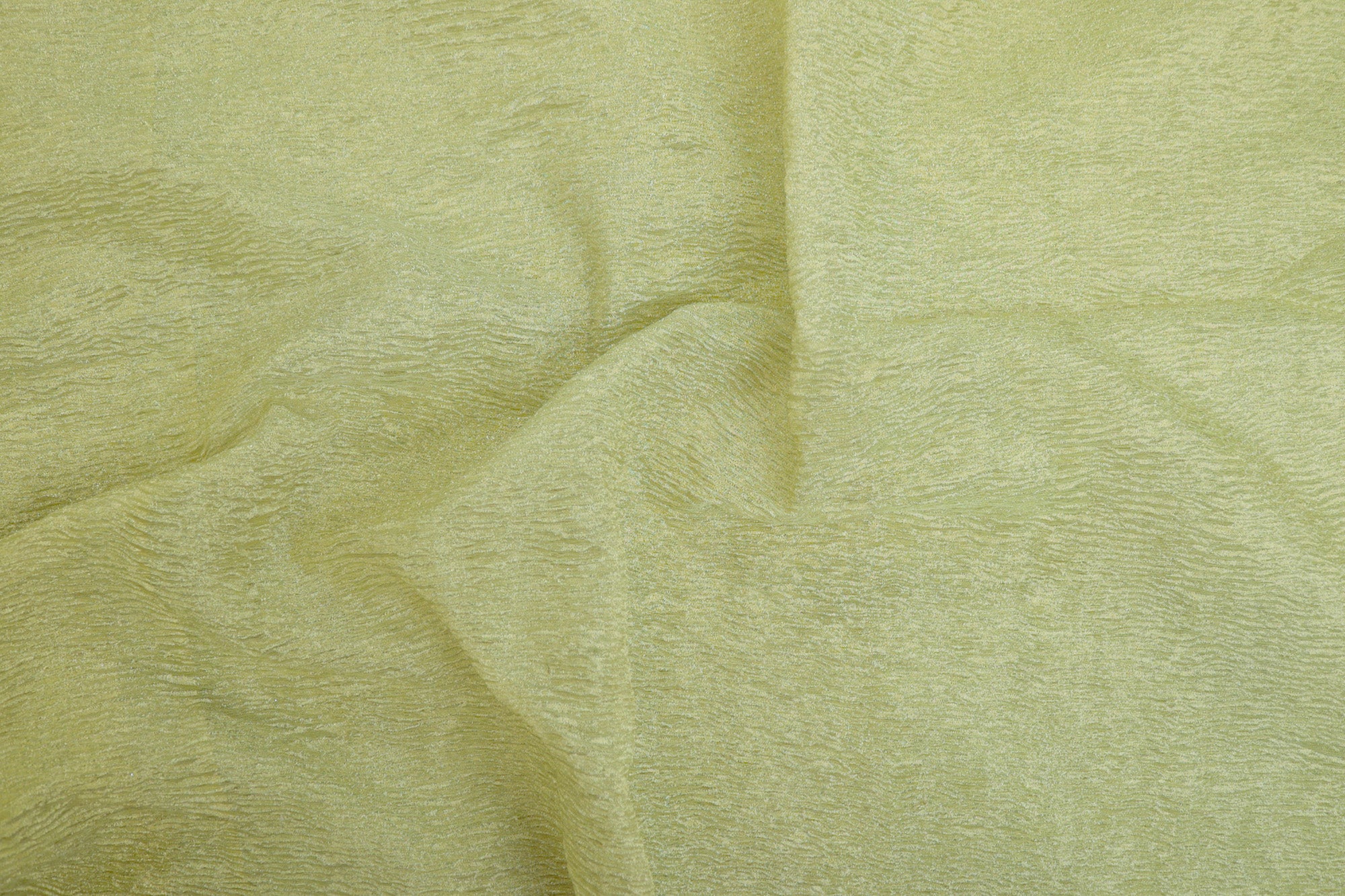 Light green crushed tissue with golden shimmer