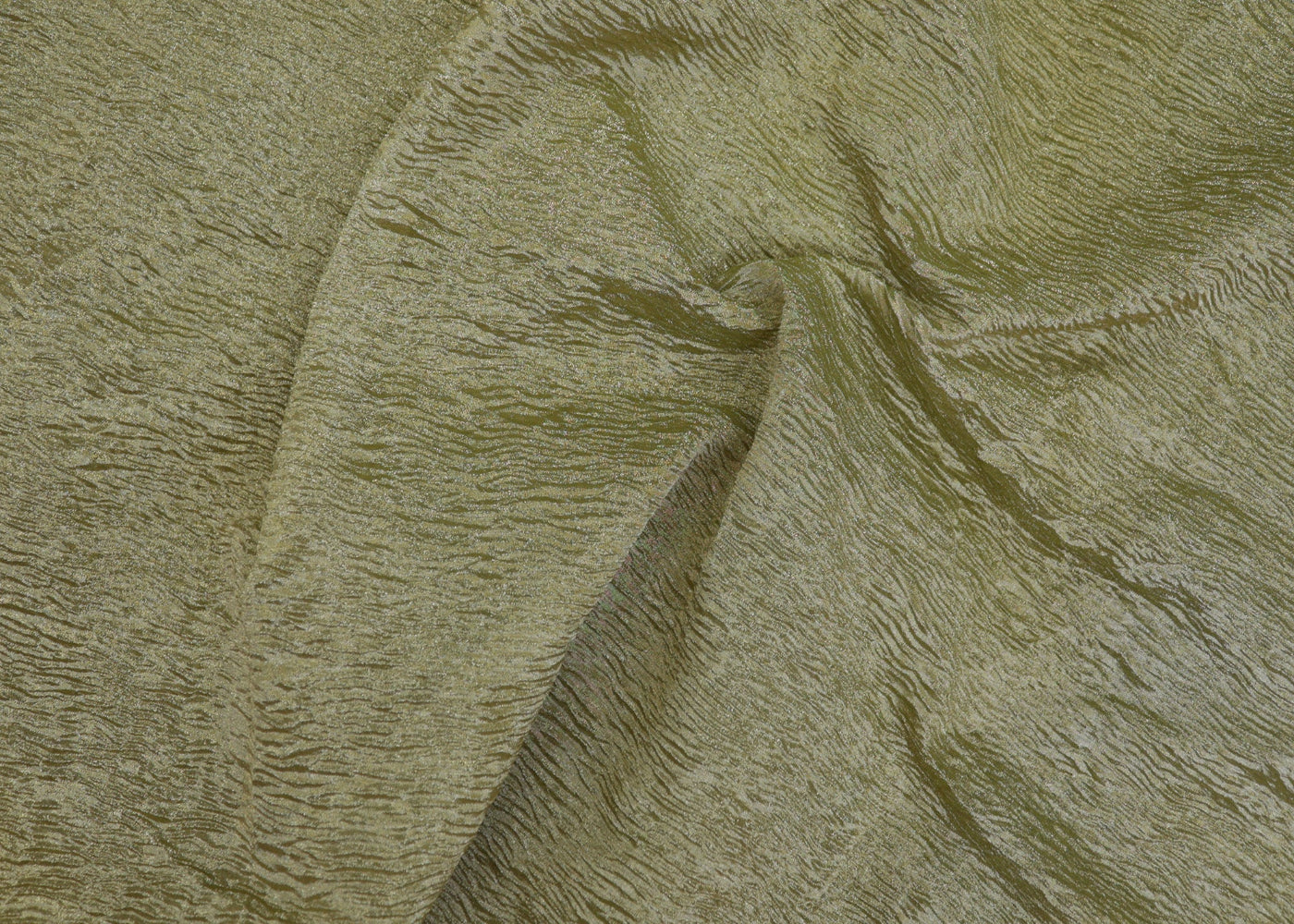 Moss Green crushed tissue with shimmer