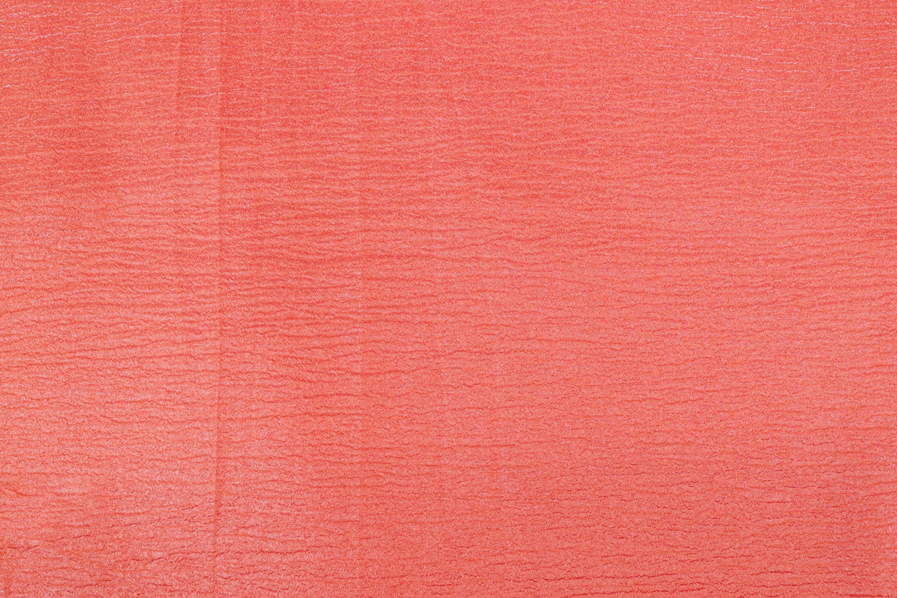 Medium Carmine coloured crushed tissue organza fabric