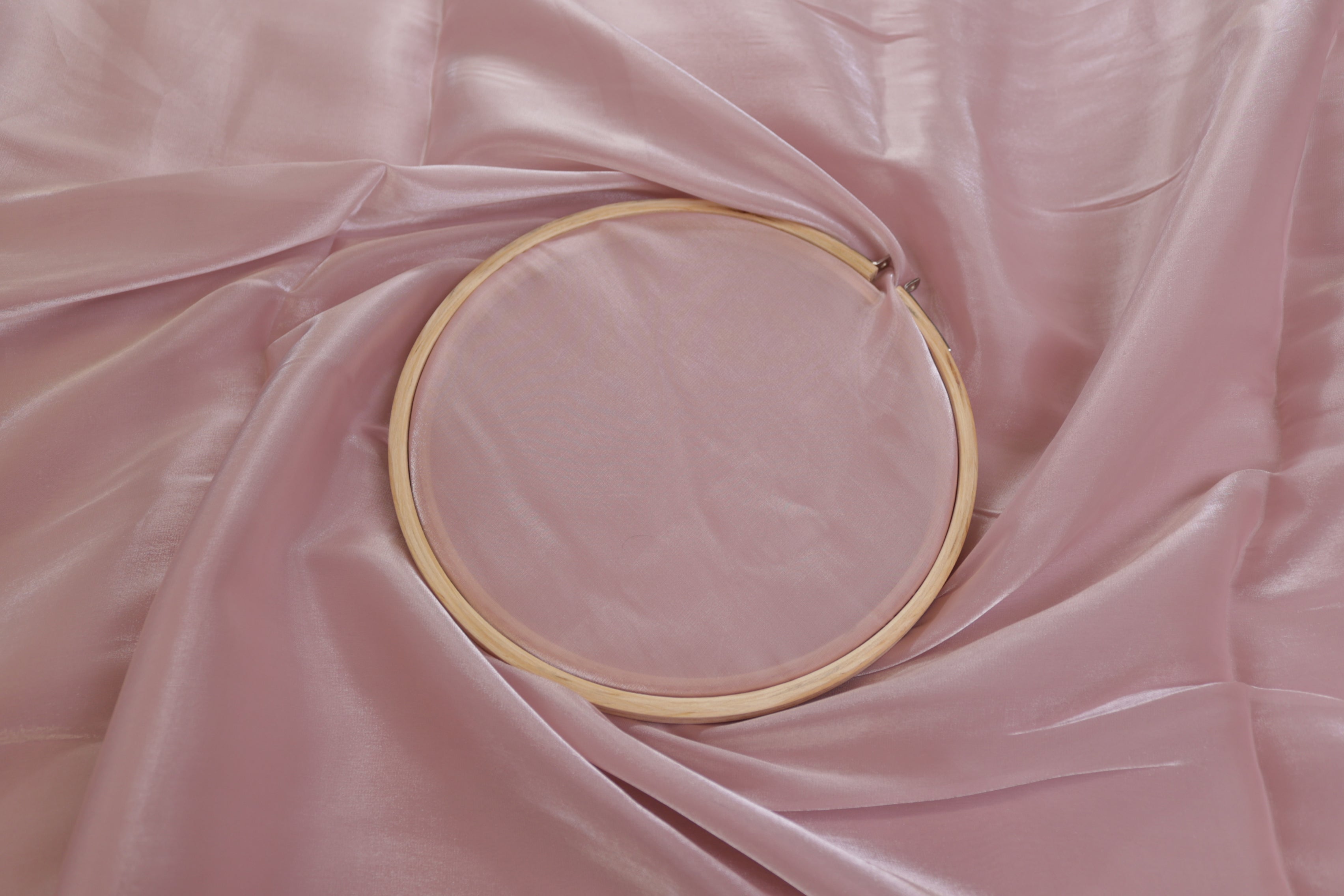 Pearl pink coloured jimmy choo plain fabric