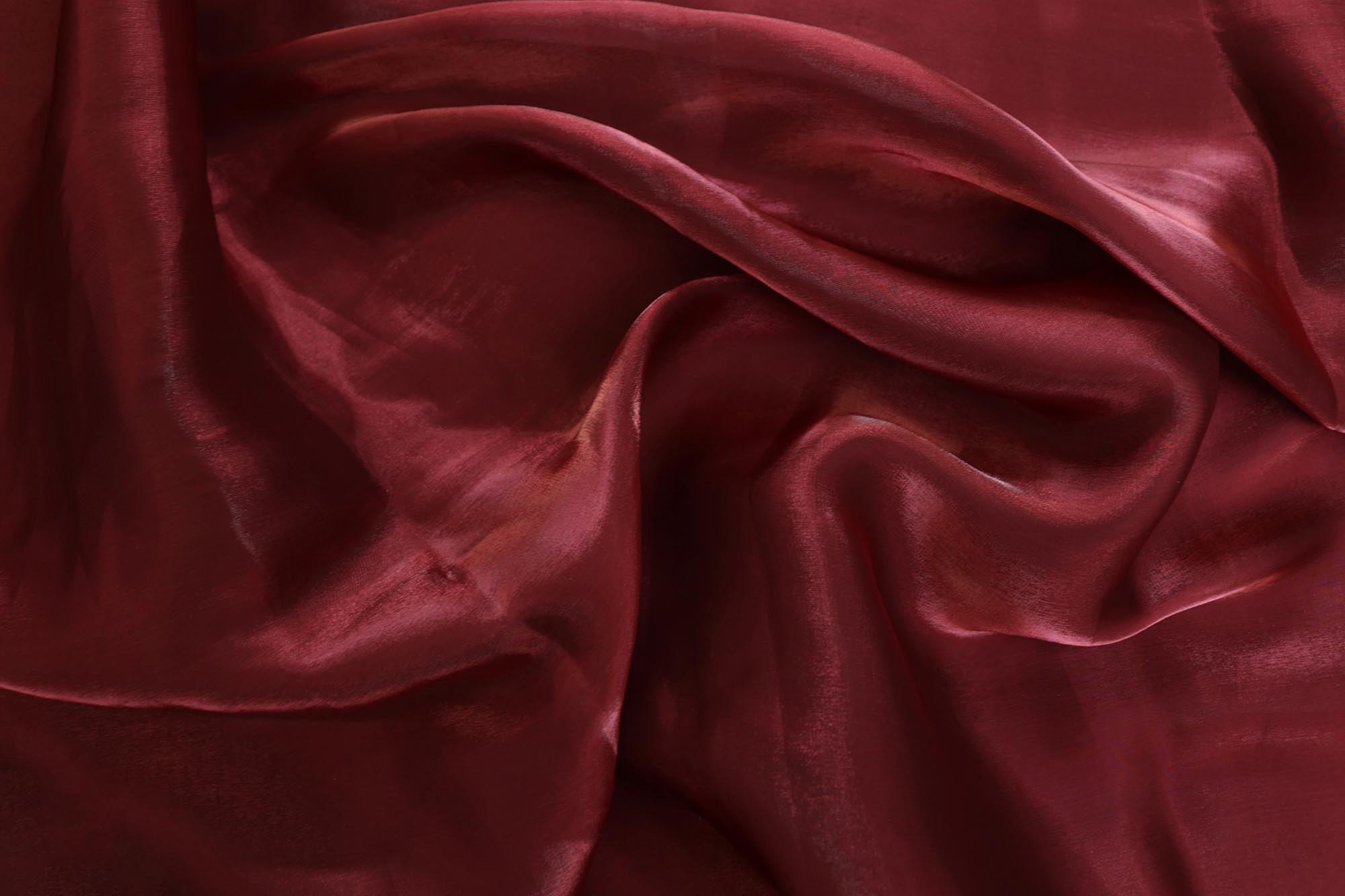 Dark maroon coloured jimmy choo plain fabric