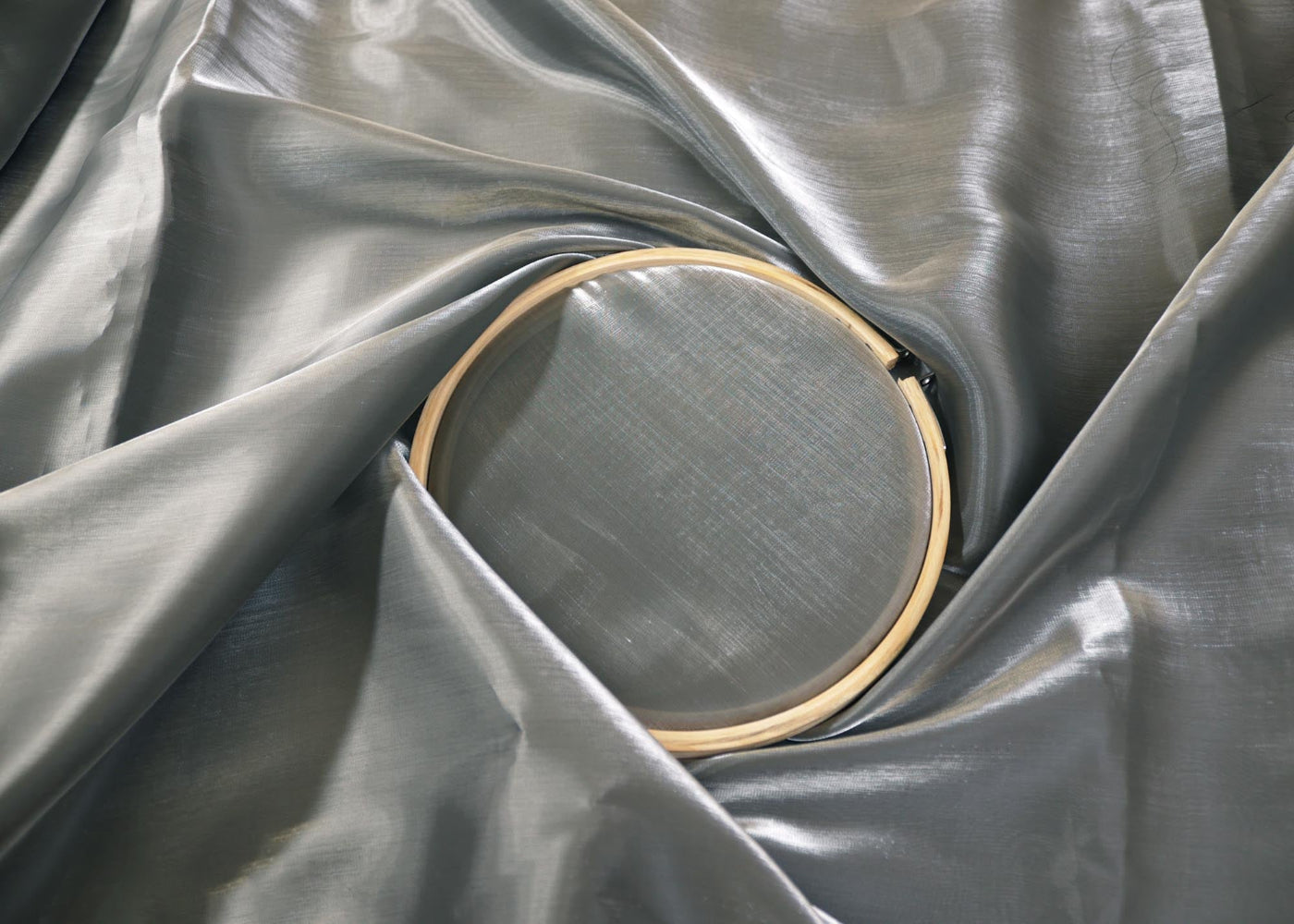 Grey coloured jimmy choo plain fabric- Paras Gallery Fabrics